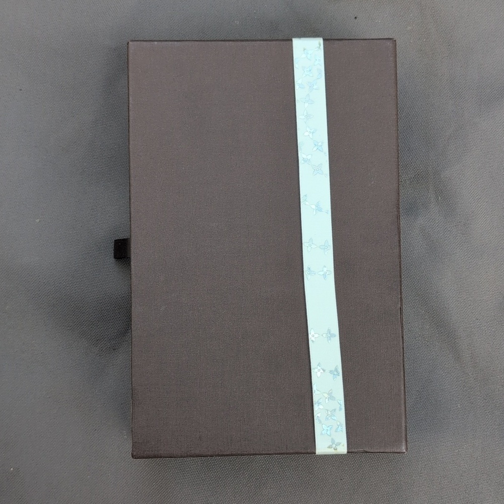 Vintage Louis Vuitton Black Leather Agenda Organizer With Gold Accents - Picture 7 of 13